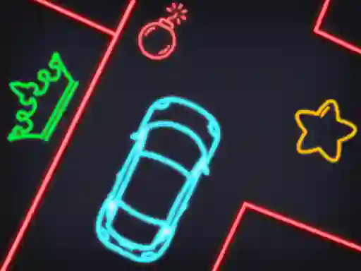 Mchezo Neon Car Puzzle online