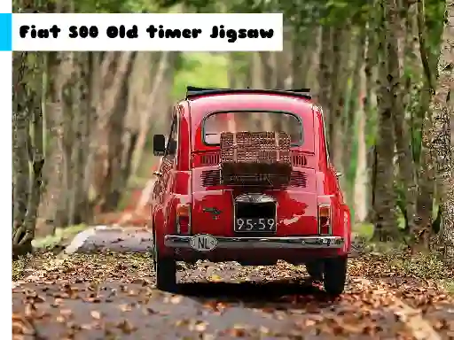 Mchezo Fiat 500 Old Timer Jigsaw online