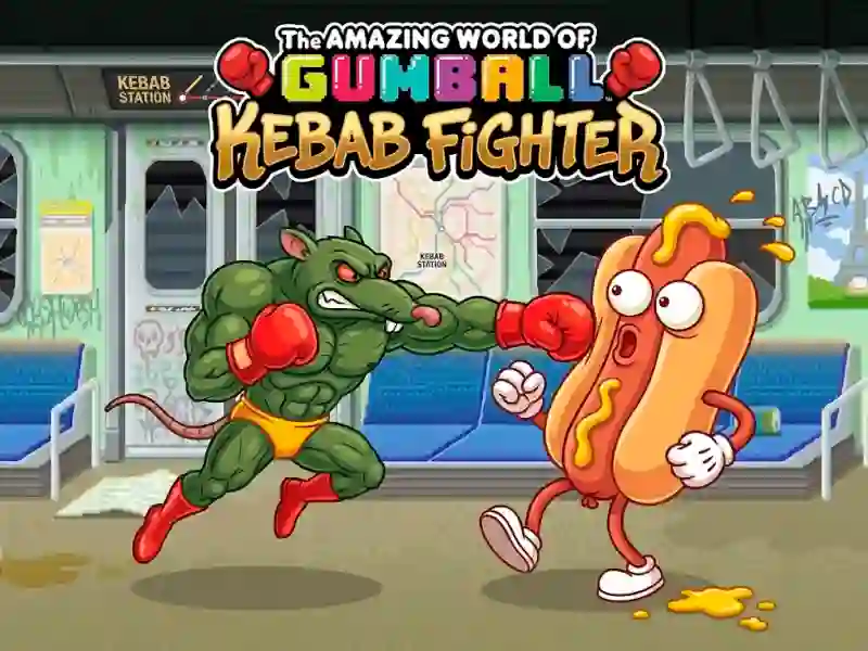 Mchezo The Amazing World of Gumball Kebab Fighter online
