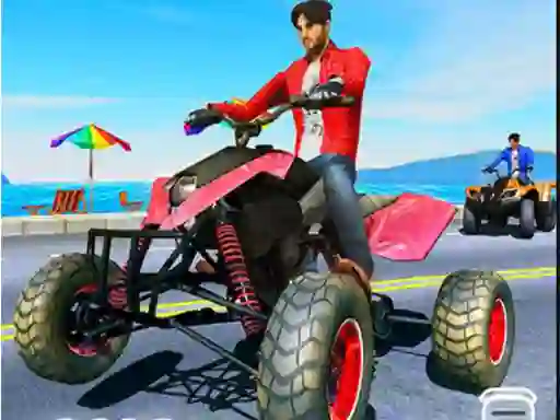 Mchezo Quad Bike Traffic Racing Mania online