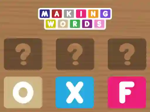 Mchezo Making Words online