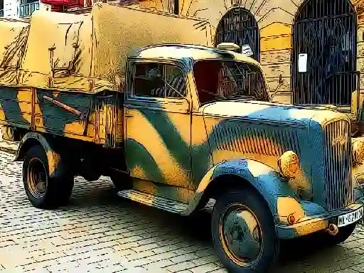 Mchezo Army Trucks Jigsaw online
