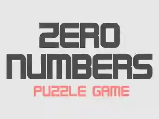 Mchezo Zero Numbers Puzzle Game online