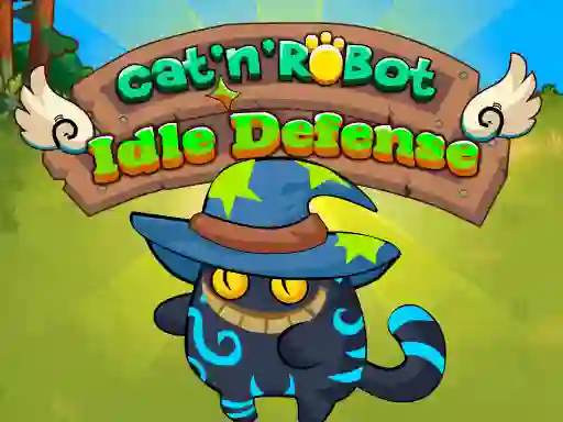 Mchezo Cat'n' Robot Idle Defense online