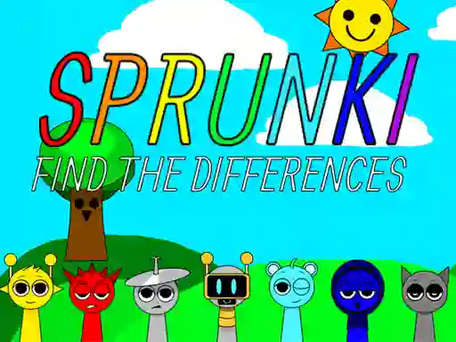 Mchezo Sprunki Find The Differences online