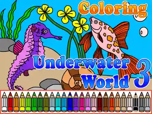Mchezo Сoloring Underwater World 3 online