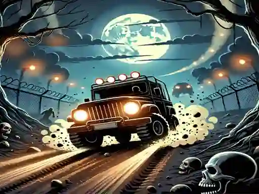 Mchezo Racing Car Destroying Zombie online