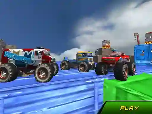 Mchezo Monster Truck Stunts Sky Driving online