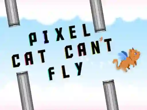 Mchezo Pixel cat can't fly online