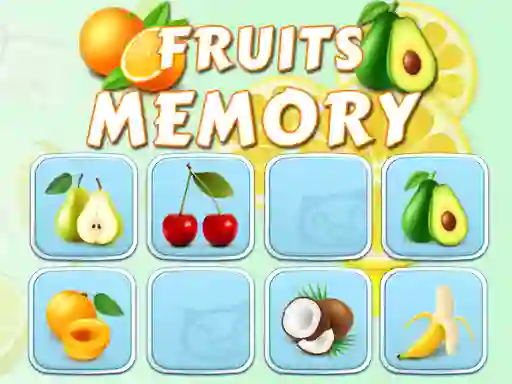 Mchezo Fruits Memory online