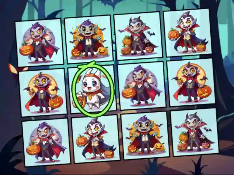 Mchezo Spot the Unique Halloween online