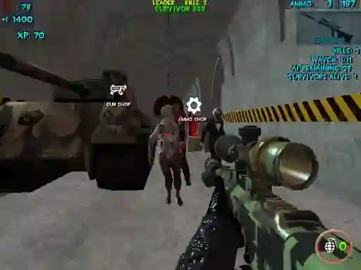 Mchezo Zombie Apocalypse Bunker Survival Z online