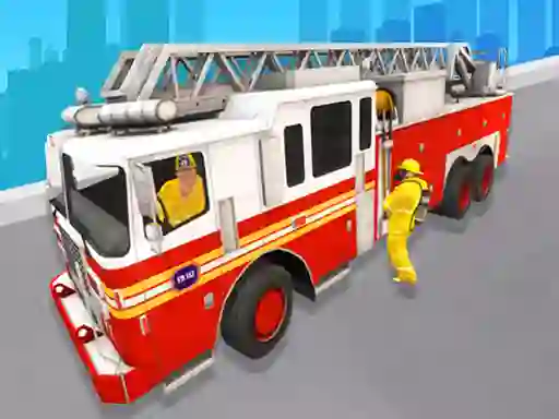 Mchezo City Rescue Fire Truck Games online