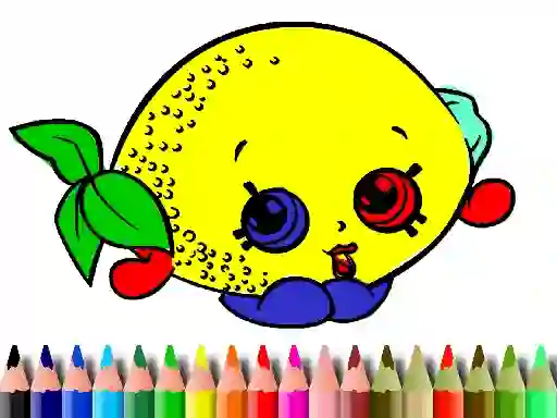 Mchezo Back To School: Fruits Coloring Book online
