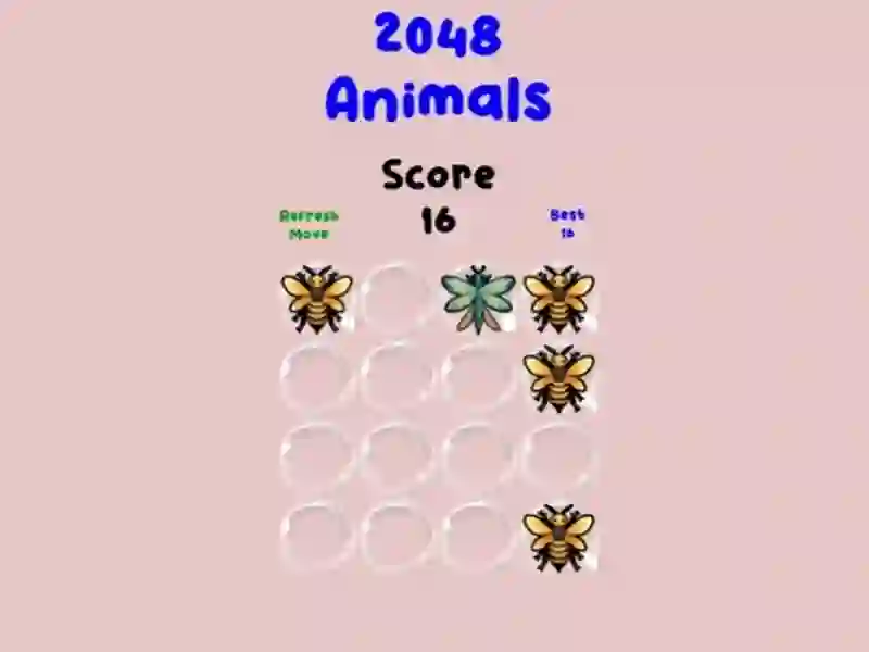 Mchezo 2048 Animals online