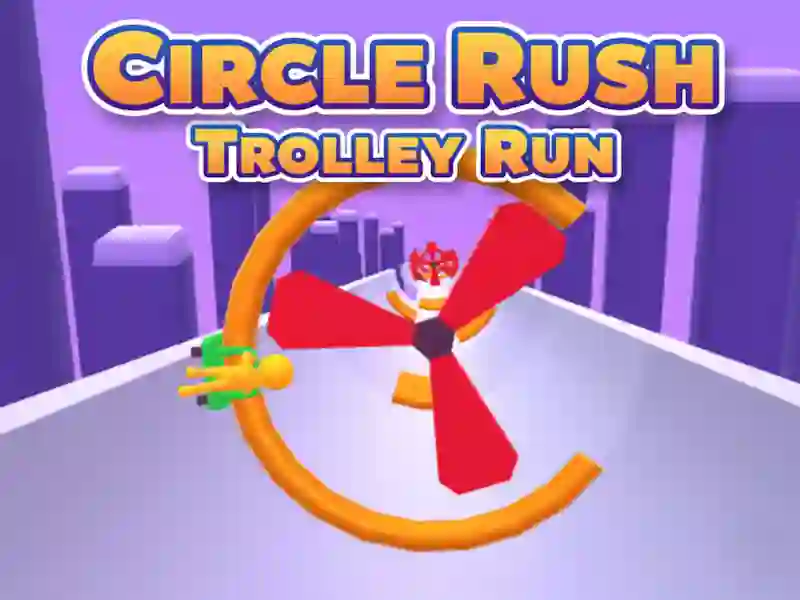 Mchezo Circle Rush Trolley Run online