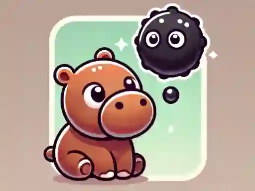 Mchezo Hide Moodeng Hippo! online