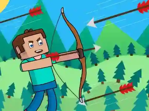 Mchezo Noob Archer Monster Attack online