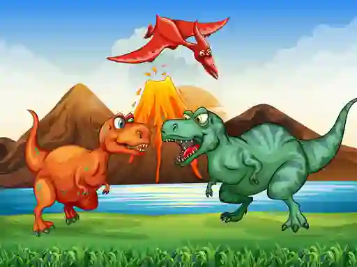 Mchezo Colorful Dinosaurs Match 3 online