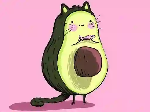 Mchezo Avocado Puzzle Time online