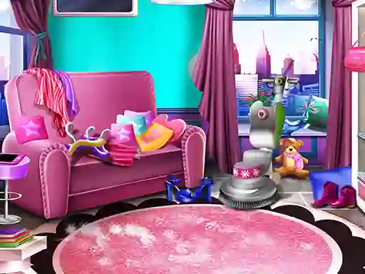 Mchezo Girly House Cleaning online