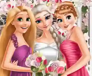 Mchezo Eliza and princesses wedding online