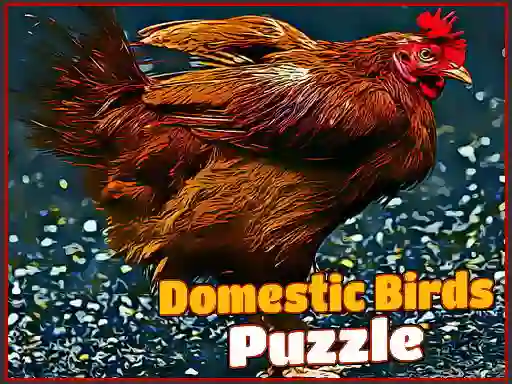 Mchezo Domestic Birds Puzzle online