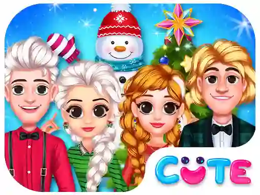 Mchezo Frozen Princess Christmas Celebration online