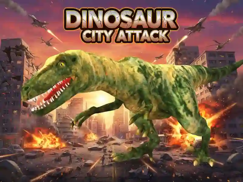Mchezo Dinosaur City Attack online