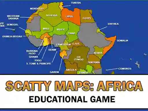 Mchezo Scatty Maps Africa online