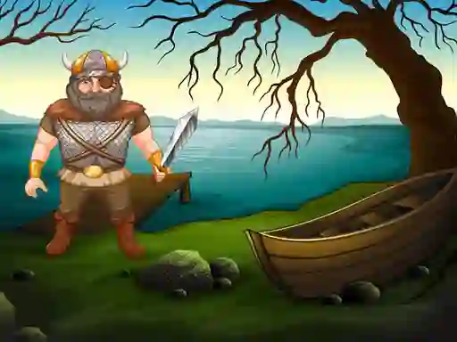 Mchezo Viking Warrior Battle: Puzzle online
