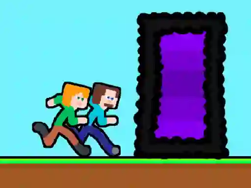 Mchezo Steveman and Alexwoman: Easter Egg online