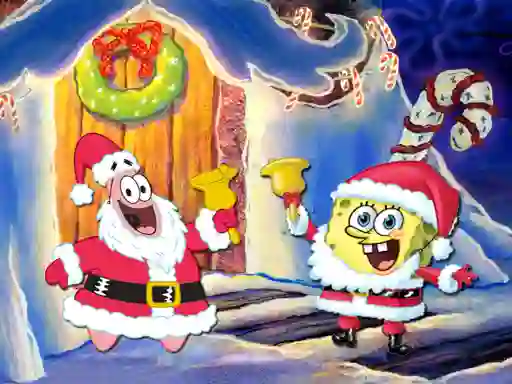 Mchezo SpongeBob Christmas Jigsaw Puzzle online