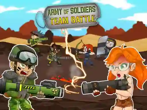 Mchezo Army of soldiers: Team Battle online