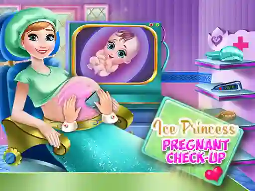 Mchezo Ice Princess Pregnant Check Up online
