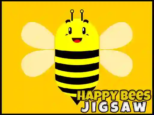 Mchezo Happy Bees Jigsaw online