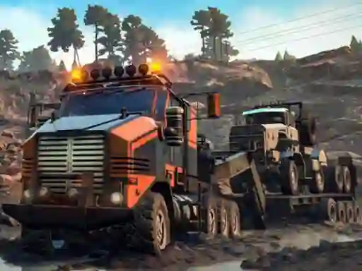 Mchezo Trucks in Mud Jigsaw online