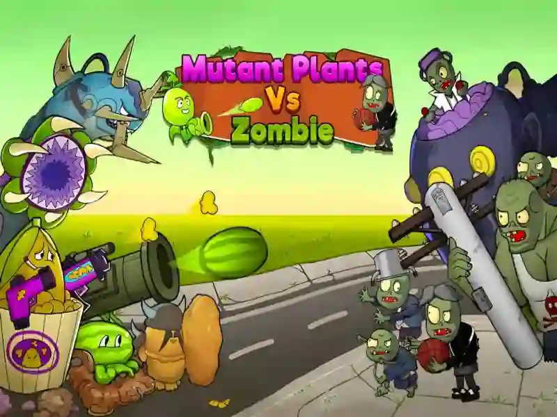 Mchezo Mutant Plants Vs Zombie online