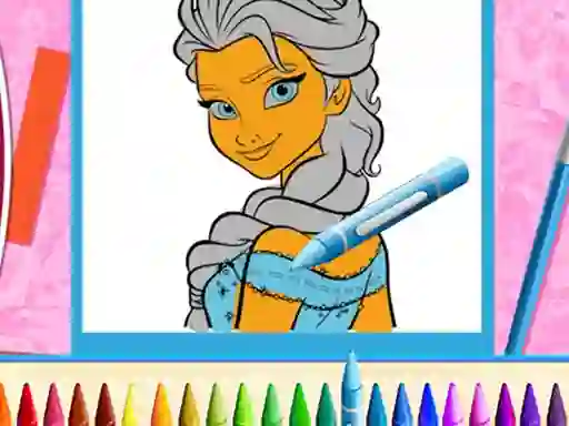 Mchezo The Princess Sisters Coloring online