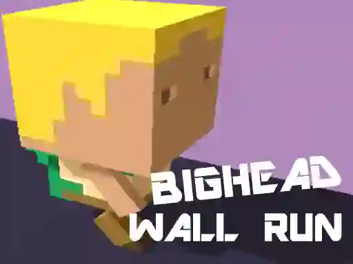 Mchezo Bighead Wall Run online