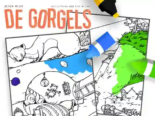 Mchezo Coloring Gorgels online