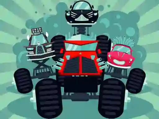 Mchezo Crazy Monster Trucks Memory online