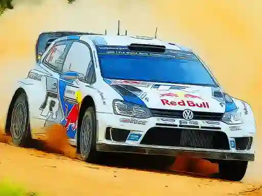 Mchezo Rally Car Driving Jigsaw online