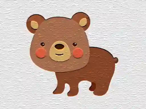 Mchezo Cartoon Bear Puzzle online