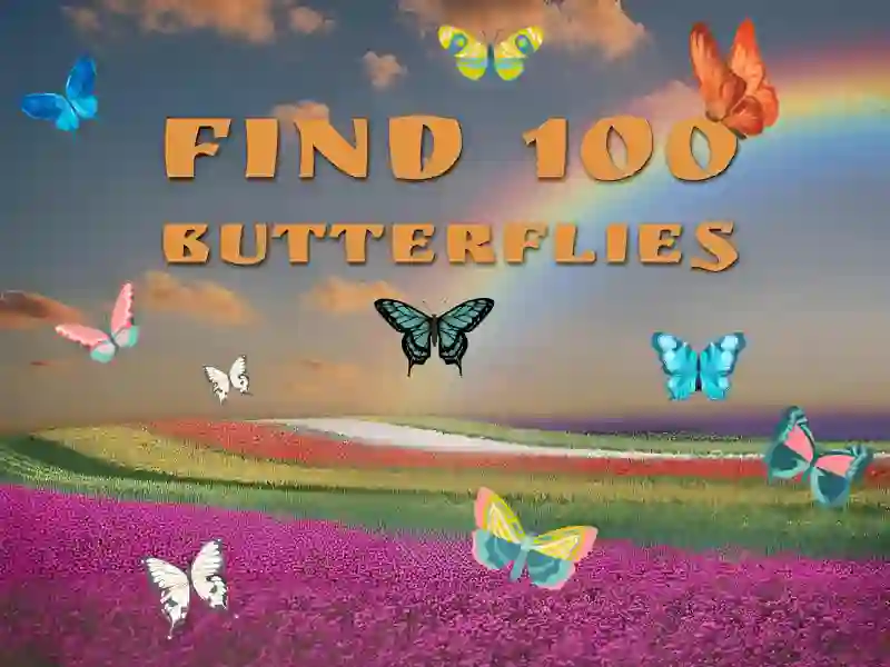 Mchezo Find 100 butterflies online