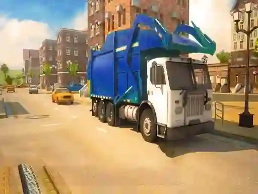 Mchezo Road Garbage Dump Truck Driver online