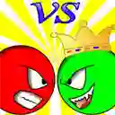 Mchezo Red ball vs green king online