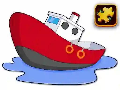 Mchezo Cartoon Ship Puzzle online