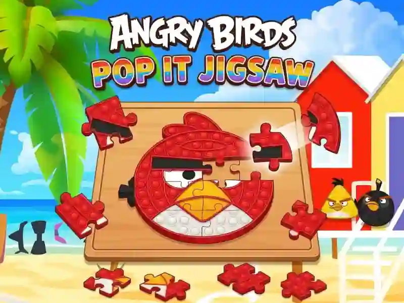 Mchezo Angry Birds Pop It Jigsaw online