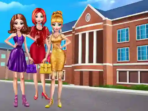 Mchezo College Girls New Dress online